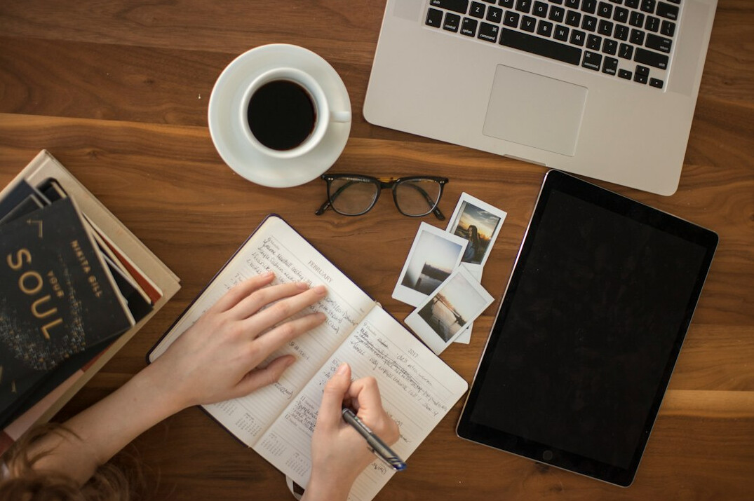 modern mystery writer desk